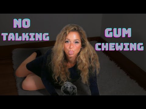 [ASMR]👄Gum Chewing - No Talking (INTENSE MOUTH👅 SOUNDS , FLUFFY MIC)