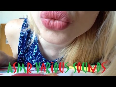 ASMR Sound Assortment (Kissing, Mouth sounds, Tapping, Scratching, Flipping Pages, Gloves...)