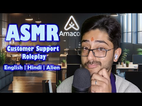 ASMR Roleplay - Indian Customer Support | Relaxing | Bilingual (Eng × Hindi)