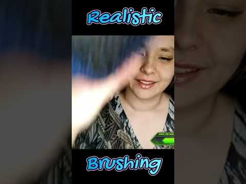 36 seconds of brushing our hair - ASMR