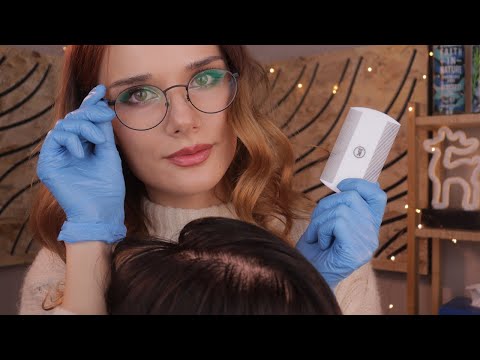 ASMR Relaxing Hair and Scalp Check Roleplay
