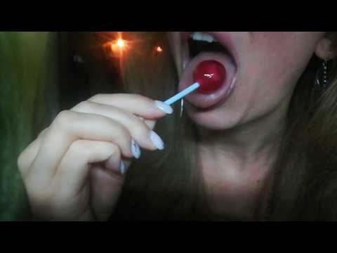 ASMR lollipop eating sounds