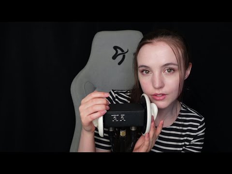 ASMR Ear massage with mouth sounds and soft breathing ✨Tingles guaranteed ✨