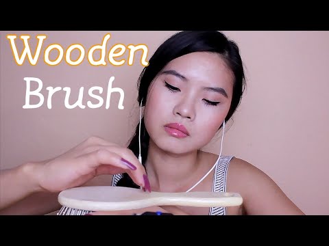 ASMR ~ One Wooden Brush & 100% Tingles ~ Tapping, Scratching