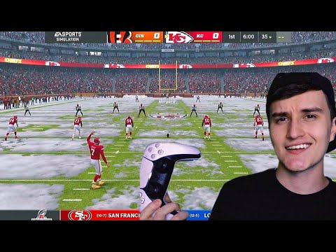 ASMR Gaming Madden NFL 22 (controller w/ gum chewing) Bengals vs Chiefs