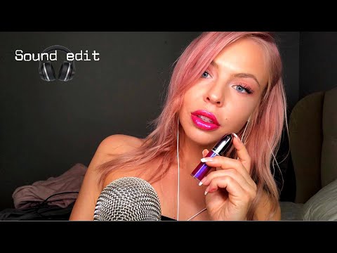 ASMR Lipstick/Lipgloss Application ~ Sound Edit