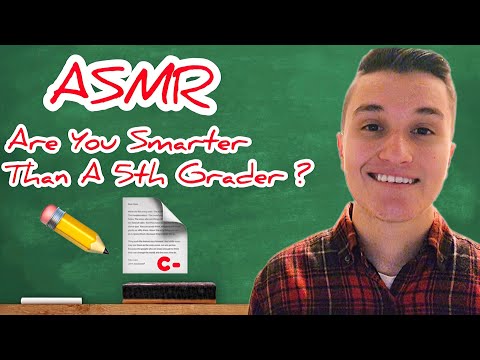 ASMR | Are You Smarter Than A 5th Grader ? 🍎