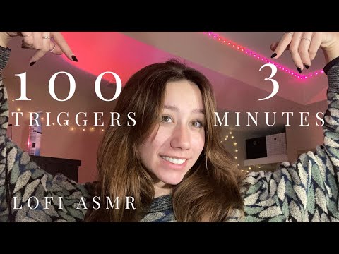 asmr | 100 triggers in 3 minutes!!