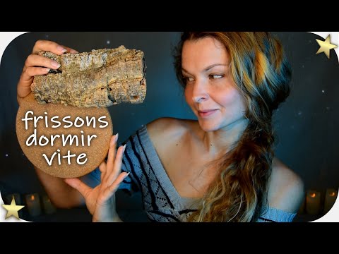 ASMR FRANCAIS TAPOTEMENTS SUR LE LIEGE ( liège, bois ) | ASMR FRENCH TAPPING ON CORK ( wood )