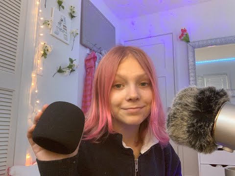 Scalp Massage on mic with fuzzy cover ASMR