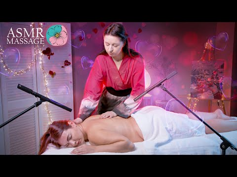 ASMR Romantic Back Massage by Anna | Valentineʼs Day