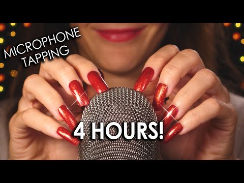 [4 Hours ASMR] Microphone Tapping (No Talking) Requested