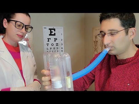 ASMR Real Person Medical Lung Capacity Test (Nose & Face Exam) Soft Spoken Medical Roleplay