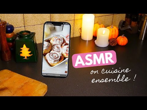 Donc là, on fait une recette version ASMR de cinnamon rolls ! (c'était n'imp)