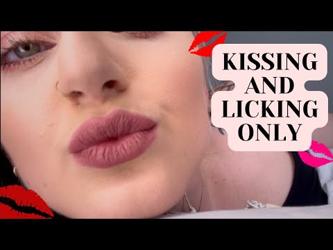 ASMR: KISSING AND LICKING ONLY IN BED | MAKING OUT | Tongue, No Talking Kisses