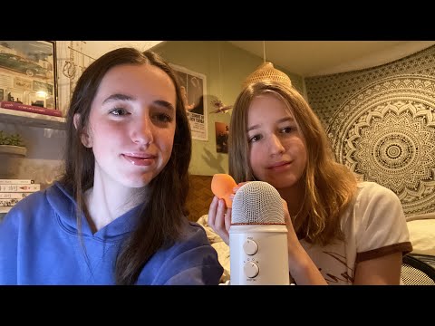 Asmr get ready with my sister and me💕