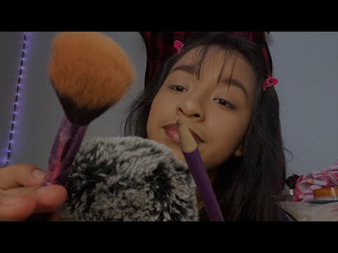 ASMR Role play tracing your face into a tiger 🐯 💆🏽‍♀️