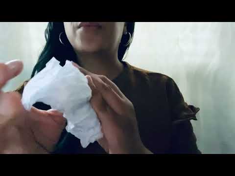 ASMR| Soft Wrapping Tissue Sounds￼😌