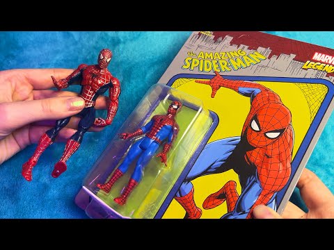 ASMR Spider-Man Figure Unboxing (Whispered, Tracing)