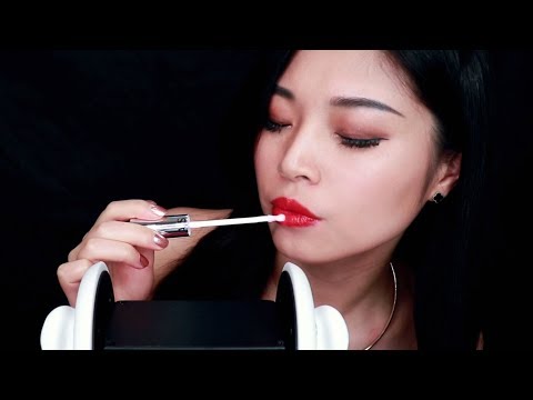 ASMR Intense Mouth Sounds and Lip Gloss Applications