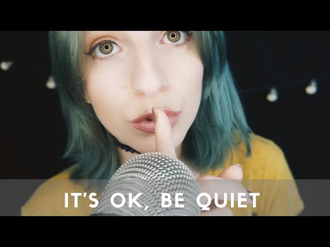 ASMR 💤 Repeating it's ok & be quiet 🤫 Hand movements & Personal attention