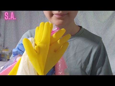 Asmr | Wearing most of my gloves & Taking them off