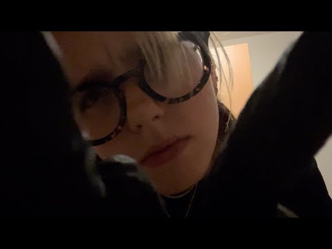 mean girl touches your face personal attention (uncut asmr) gloves asmr