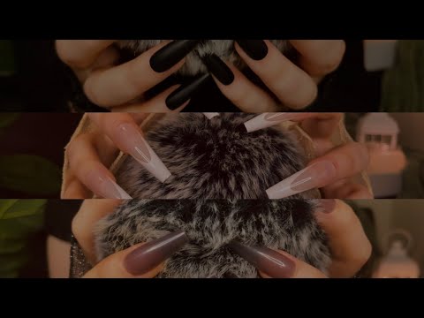 ✨tingly mic triggers 🎙️deep brain massage for asmr fluffly mic compilation (no talking)