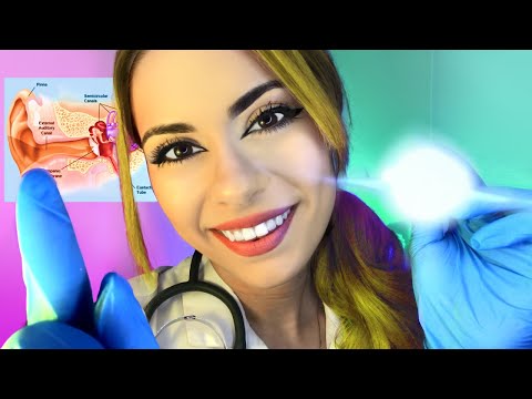 [ASMR] Relaxing Ear, Nose & Throat Doctor Exam (ENT) 👩‍⚕️ Detailed Face Exam & Face Touching 🌿