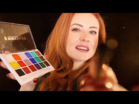 🎉 Calming Carnival Face Paint 🎉  ASMR 🎉 Pages, Chatting, Brushing, MakeUp