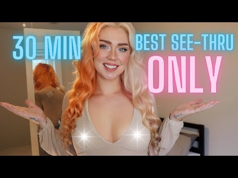 ASMR Transparent Try On Compilation Whoops!