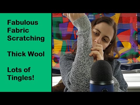 ASMR Tingly Fabric Scratching with Woolly Jumper - No Talking after Intro