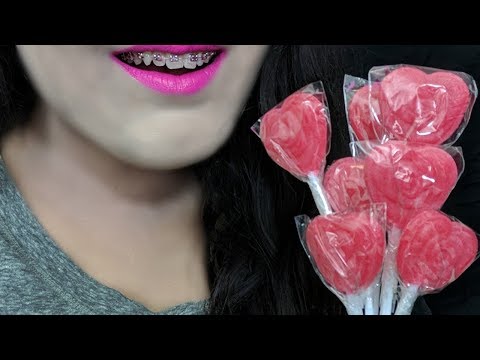 ASMR Lollipop,Kissing, Whisper (Valentines Special) 💋🍭🍭