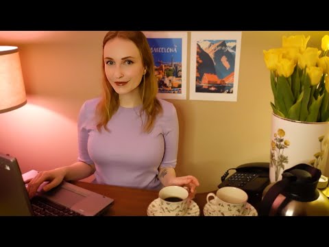 ASMR | Travel Agent Roleplay (You're going to Bergen/Norway)✈️ Soft Spoken, Tracing, Paper, Keyboard