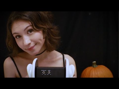 ASMR | Spooky Trigger Words | Tapping of 3dio in a Pumpkin