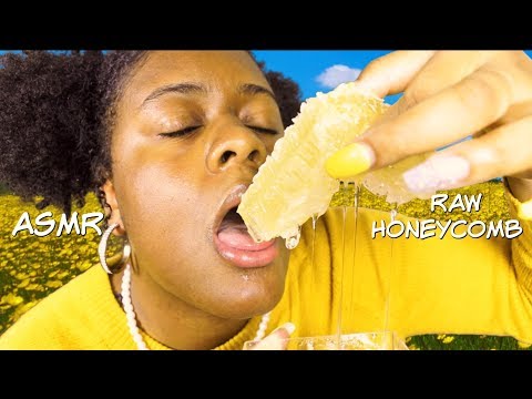 ASMR | TRYING RAW HONEYCOMB FOR THE FIRST TIME (EPIC FAIL!) | Extreme Sticky Mouth Sounds ~