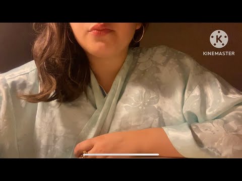 ASMR Mean Popular Girl does your makeup for a date (tapping)