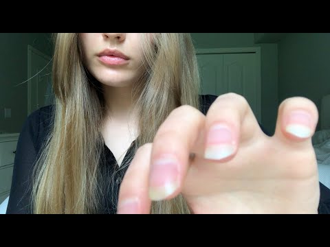 ASMR tapping & scratching your face but it keeps changing material
