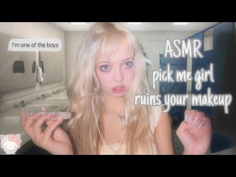 ASMR pick me girl ruins your makeup!💄