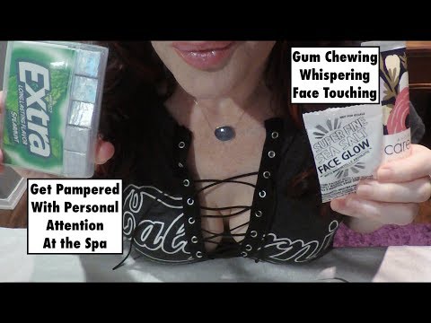 ASMR Gum Chewing Personal Attention SPA for Men & Women.  Whispered Role Play