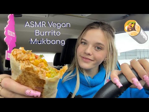 ASMR Car Mukbang 🌯 Let's Eat Together 🤎