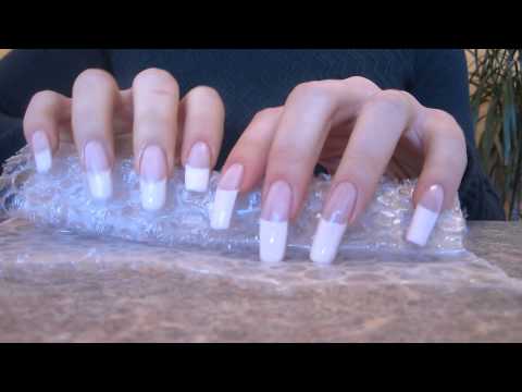 ASMR: my long natural nails play with wrapping paper - (video 54) FULL VERSION