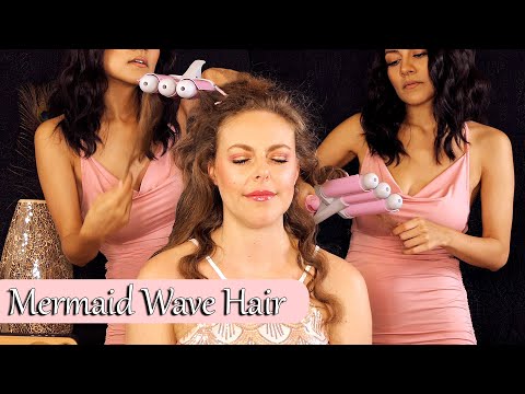ASMR 💕 Stunningly Gorgeous Hair Brushing, Mermaid Waves w/ Corrina & Courtney 💕