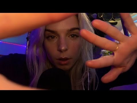 asmr | mouth sounds & hand sounds with up close hand movements (fast paced)