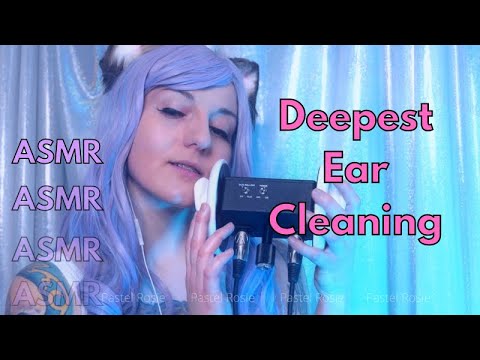 ASMR 🐱 Deepest Ear Cleaning | Slow Tingly Sleepy Brain Licking