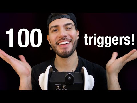 100 ASMR triggers! Short attention span ASMR 🤪