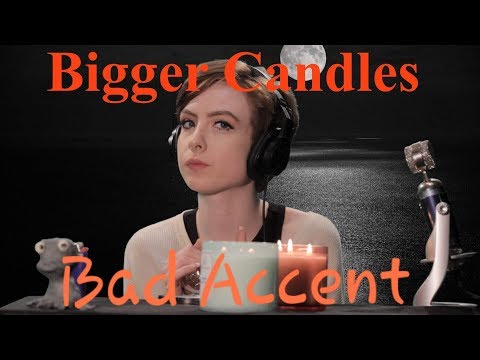 ASMR | Candle Tapping but this time I have bigger candles and a bad English accent.