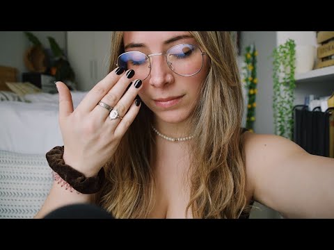 ASMR Fast Tapping glasses & Mouth sounds (no talking)
