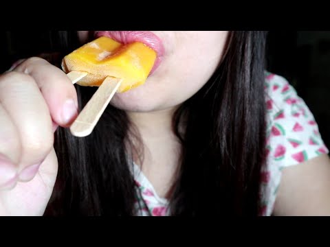 ASMR MOST TINGLY TWIN POPSICLES EATING WITH EXTRA HAND MOVEMENTS WITH MY SISTER