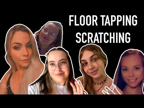 ASMR | floor tapping and scratching ❤️collab